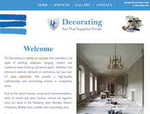 Tablet Screenshot of dcdecorating.co.uk